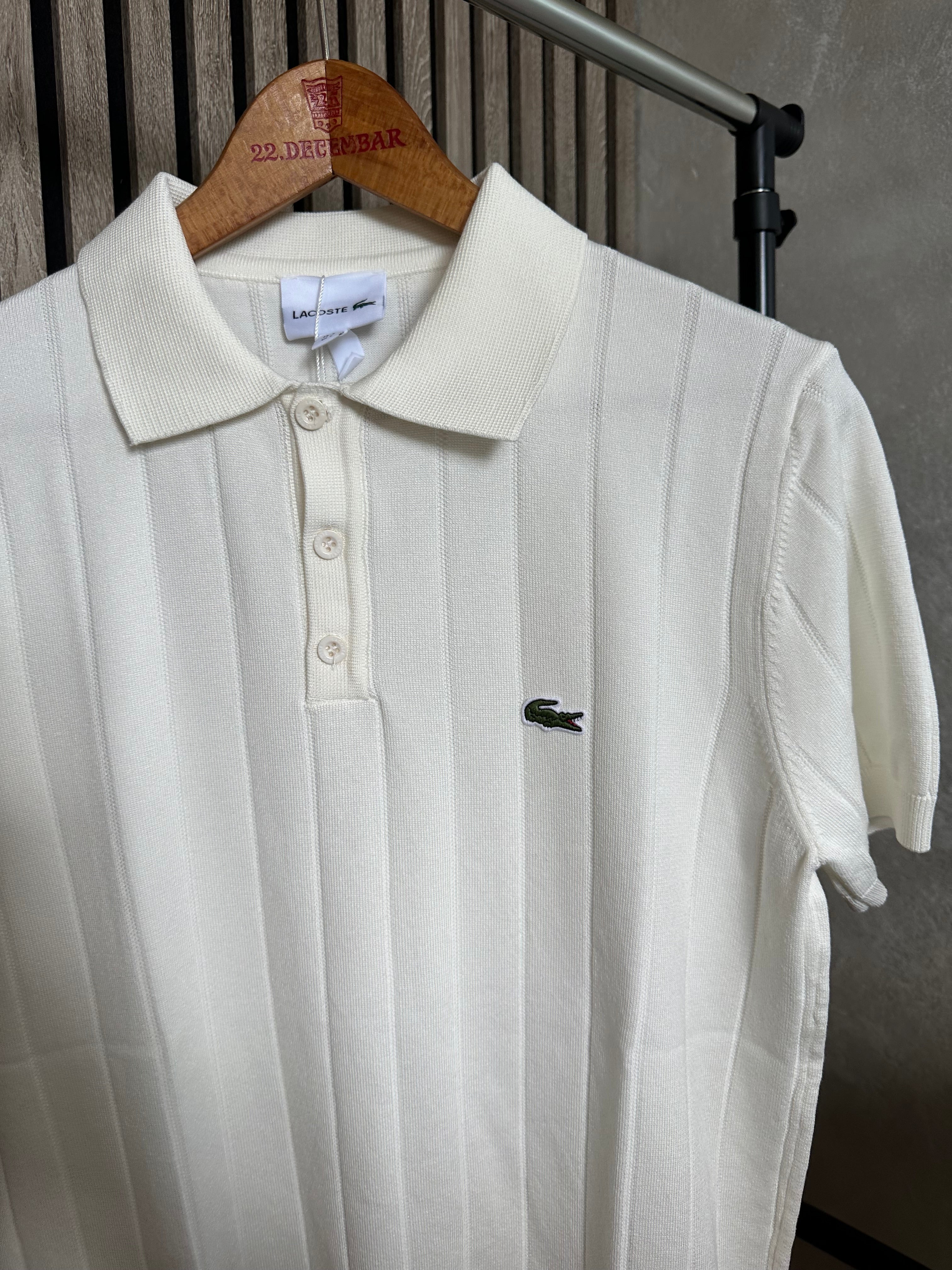 LACOSTE Majica na kragnu (Bela)