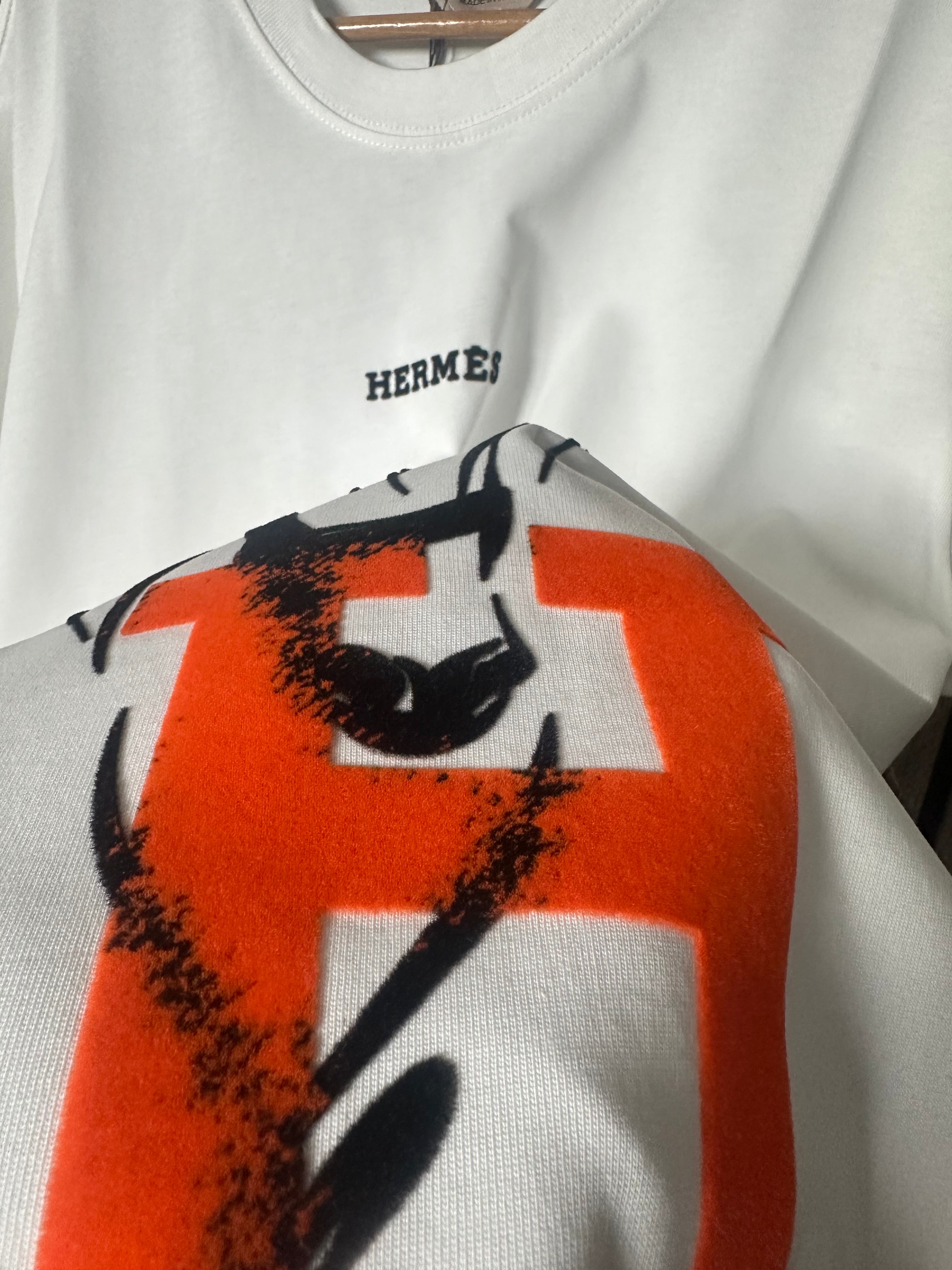 HERMES bela majica
