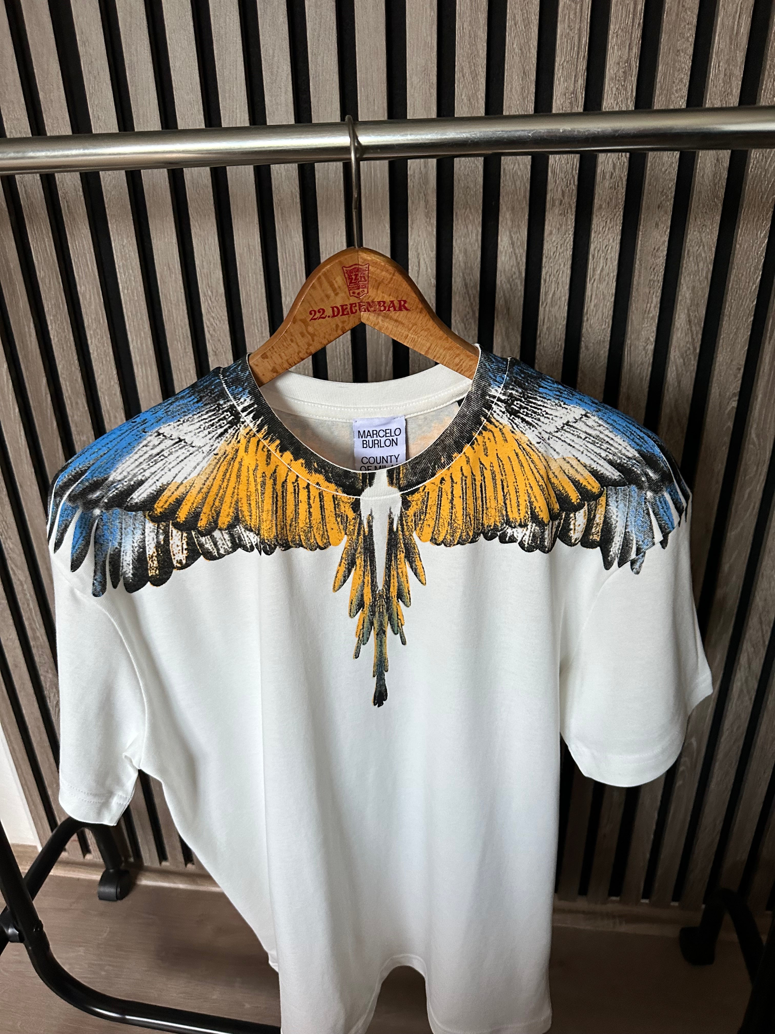 Marcelo Burlon majica (plavo-žuta)