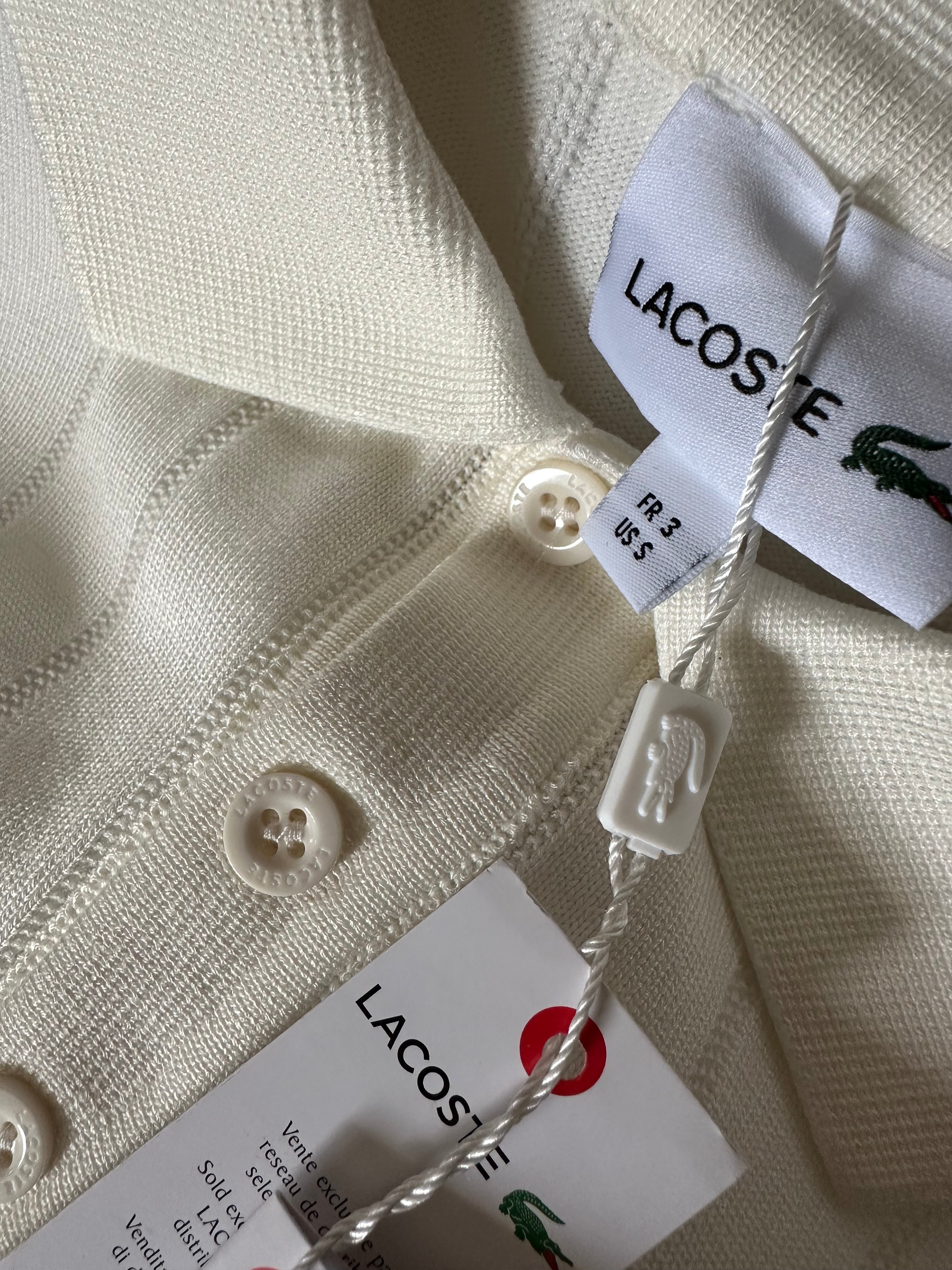 LACOSTE Majica na kragnu (Bela)