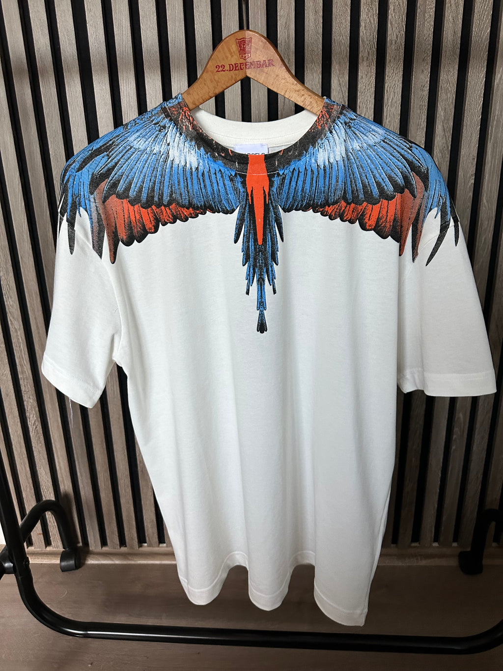 Marcelo Burlon majica (plavo-narandžasta)