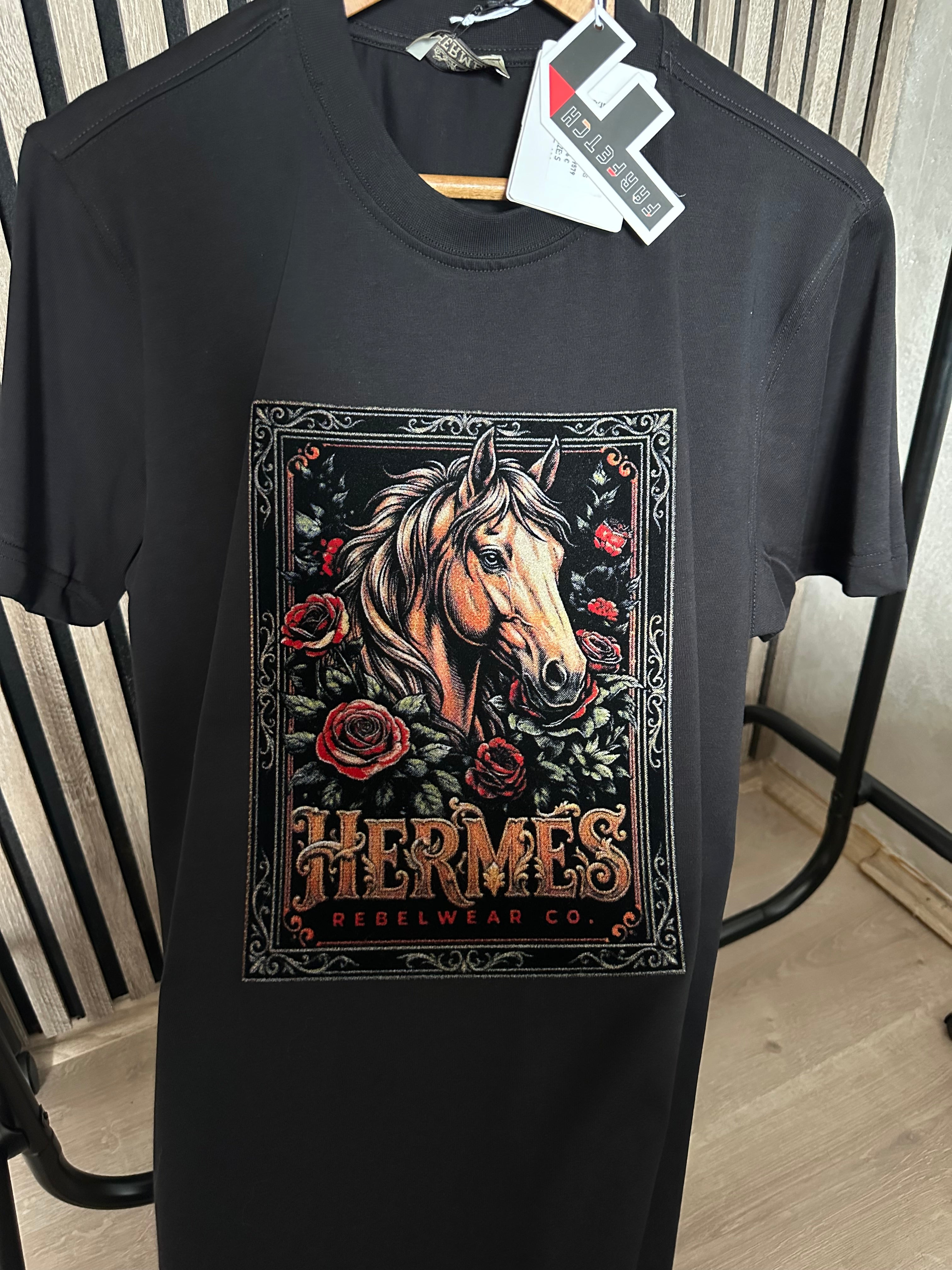 HERMES majica (Horse and Roses)