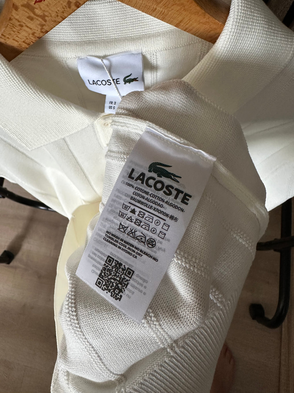 LACOSTE Majica na kragnu (Bela)