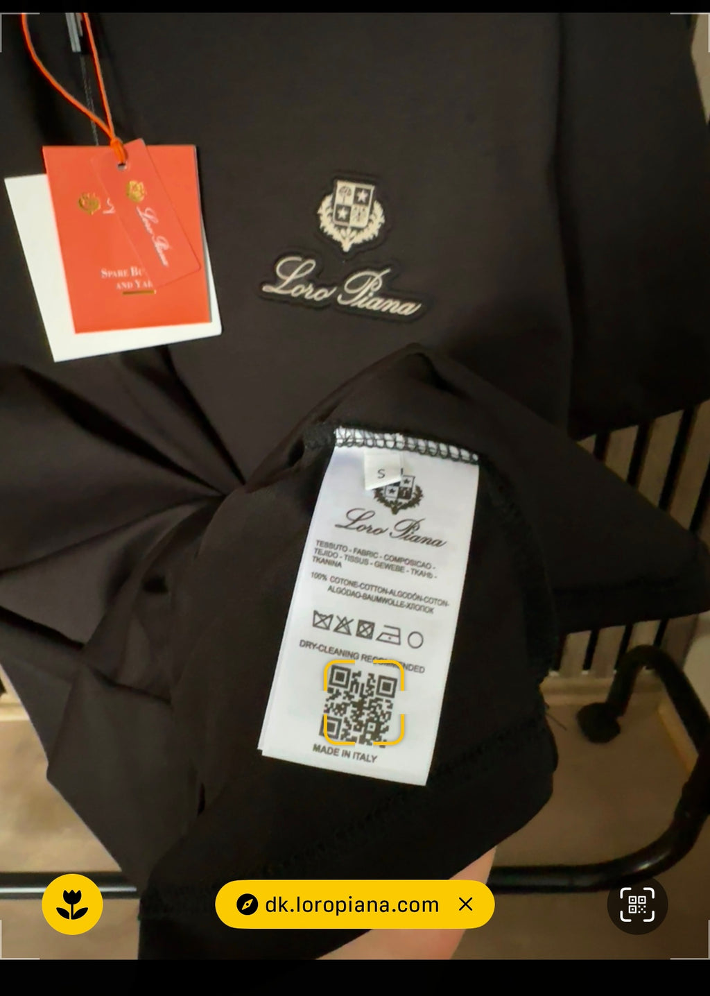 Loro Piana Crna Majica