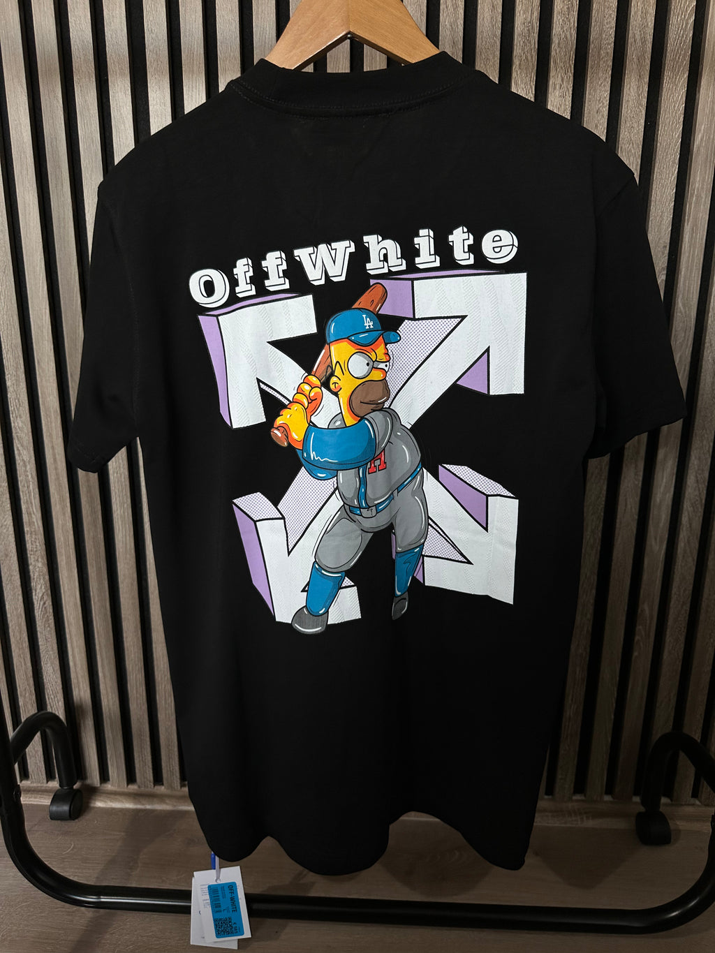OFF-WHITE Homer Simpson Crna Majica