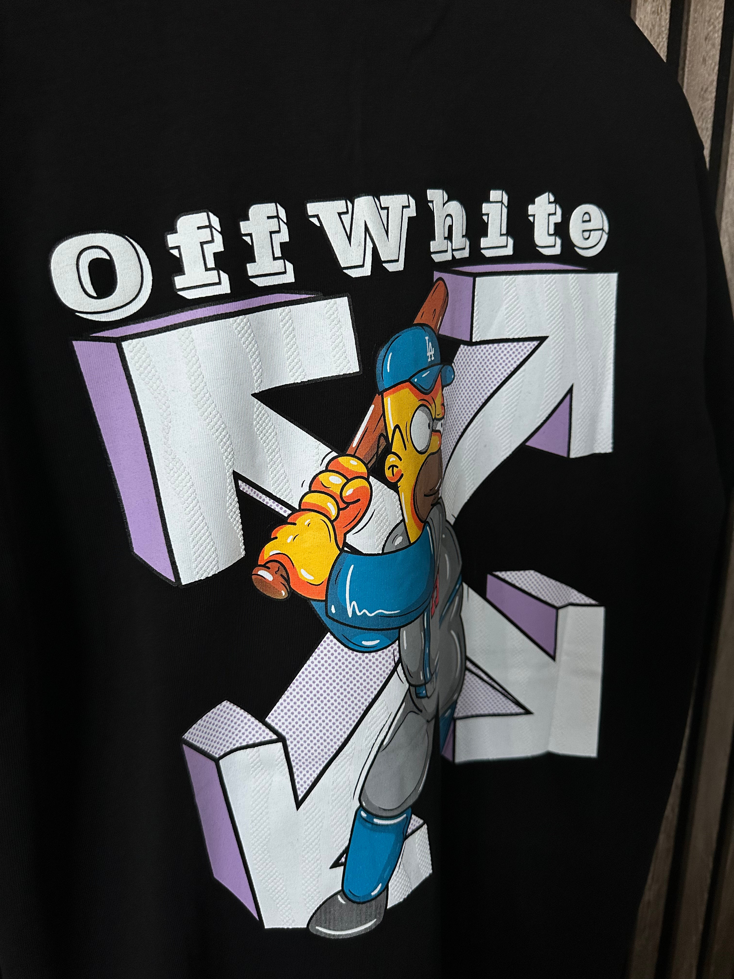 OFF-WHITE Homer Simpson Crna Majica