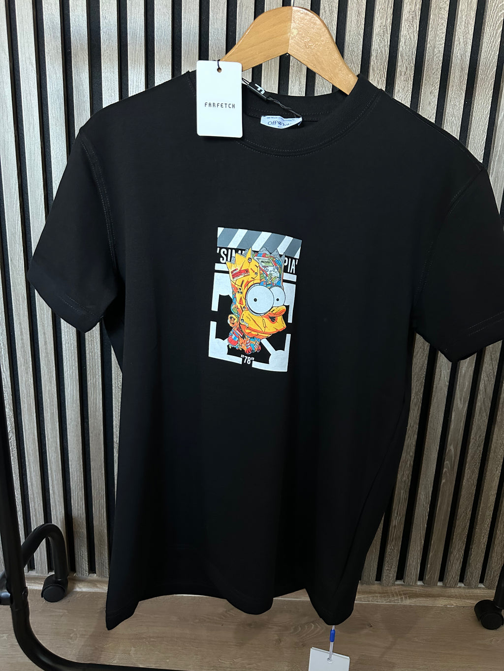 OFF-WHITE Bart Simpson Crna Majica