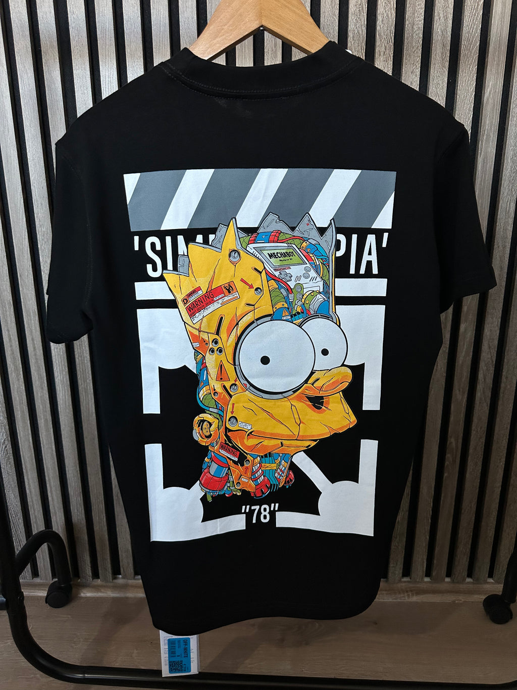 OFF-WHITE Bart Simpson Crna Majica