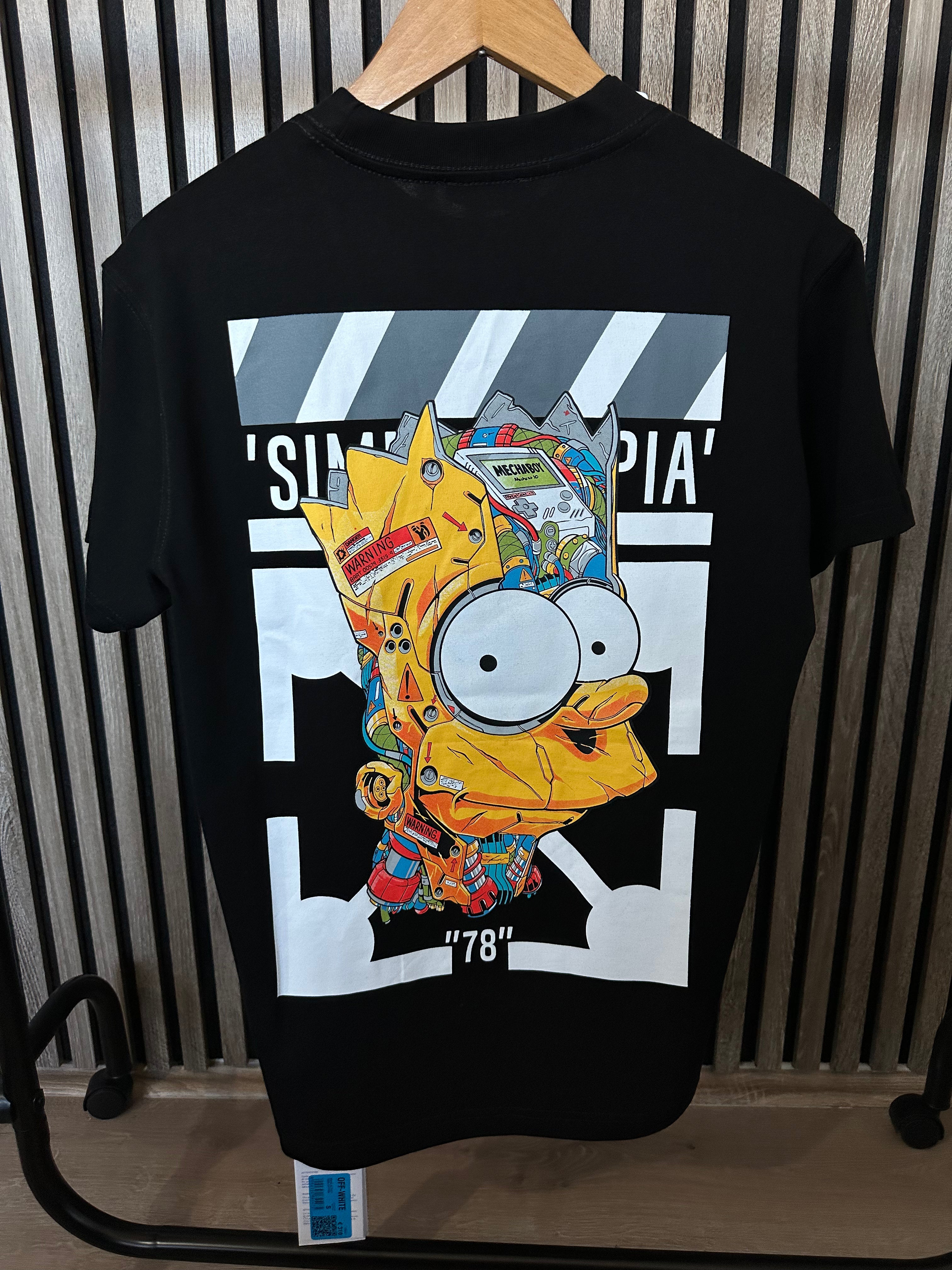 OFF-WHITE Bart Simpson Crna Majica