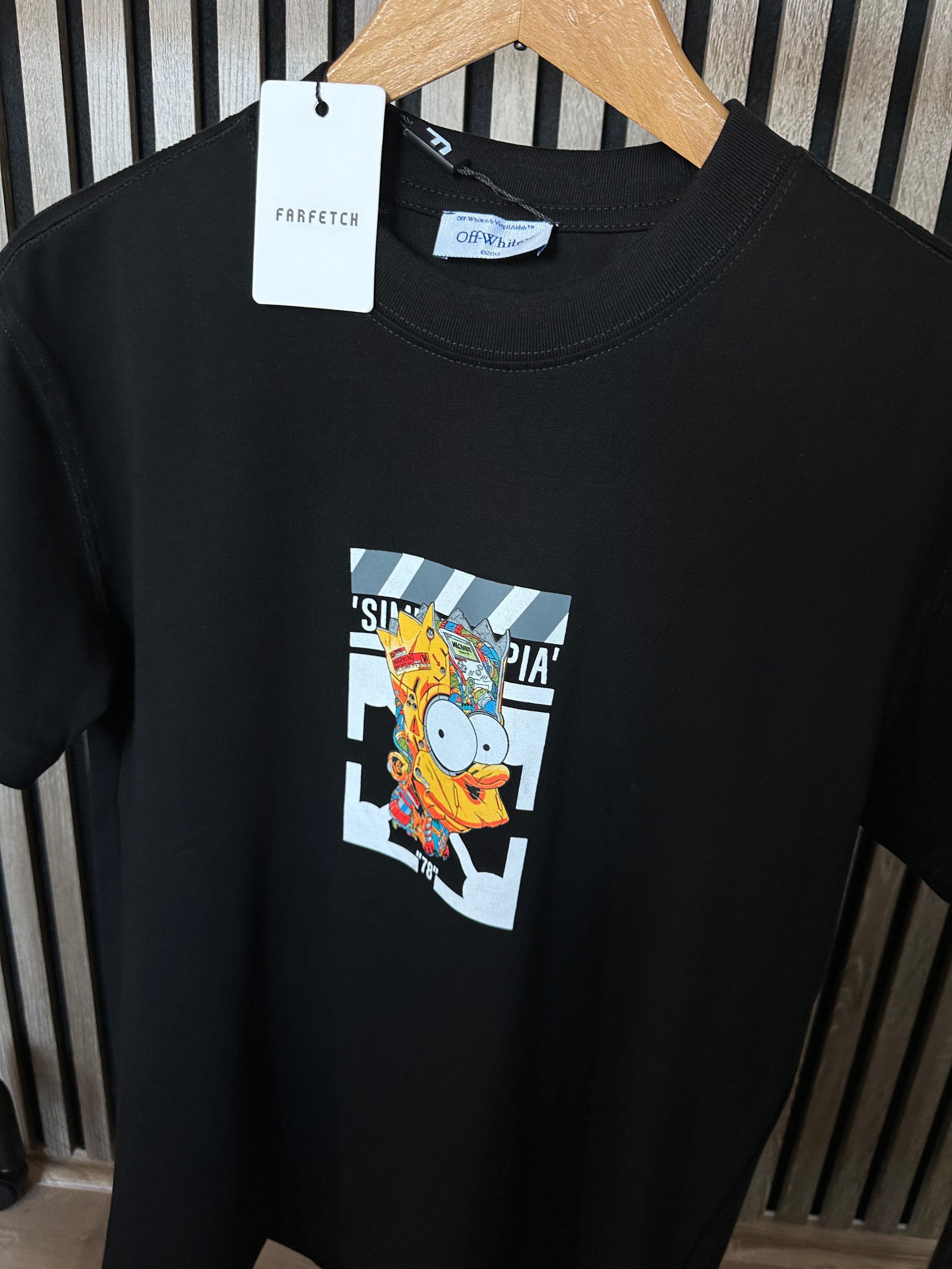 OFF-WHITE Bart Simpson Crna Majica