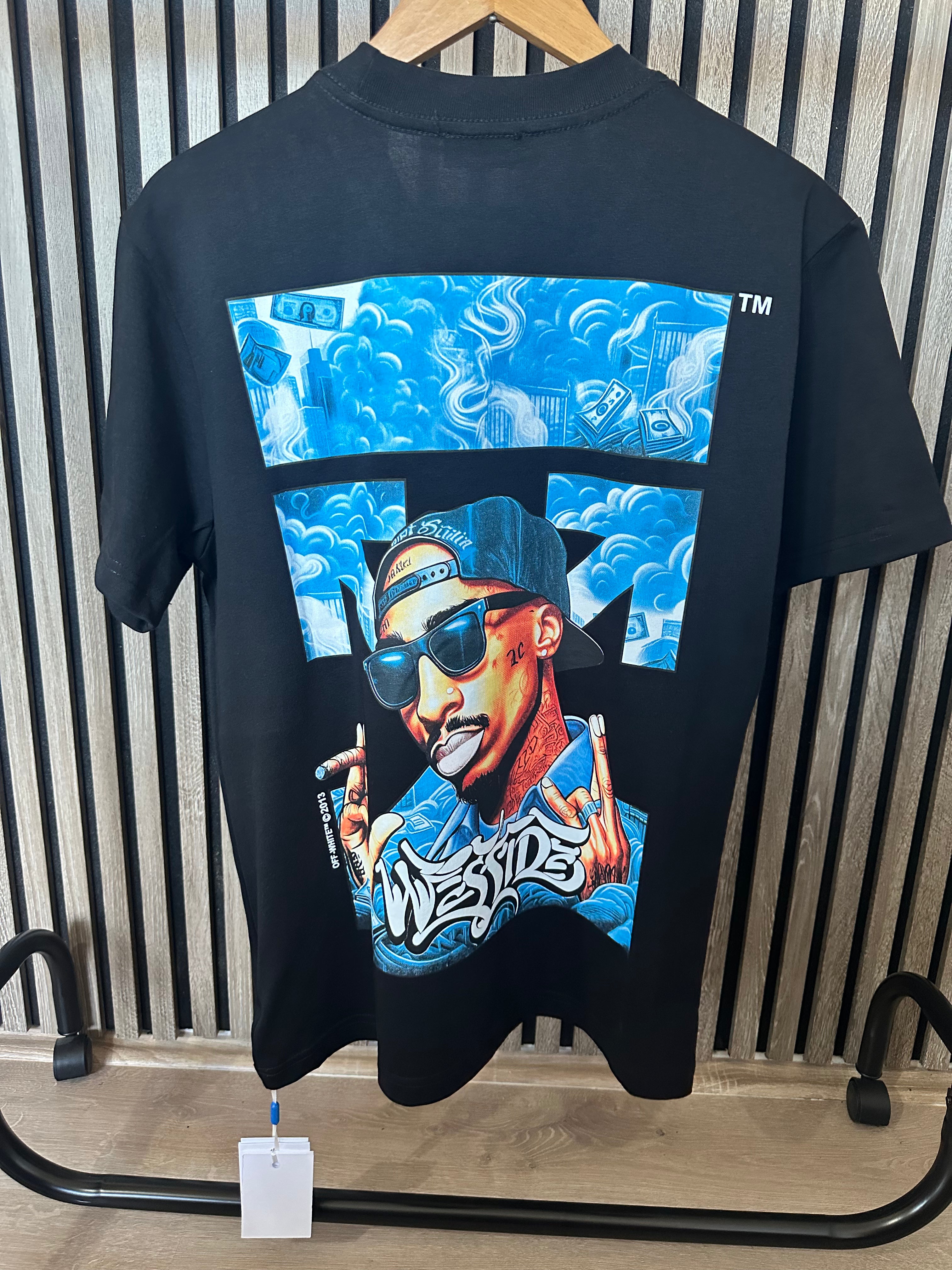 OFF-WHITE 2Pac Crna Majica