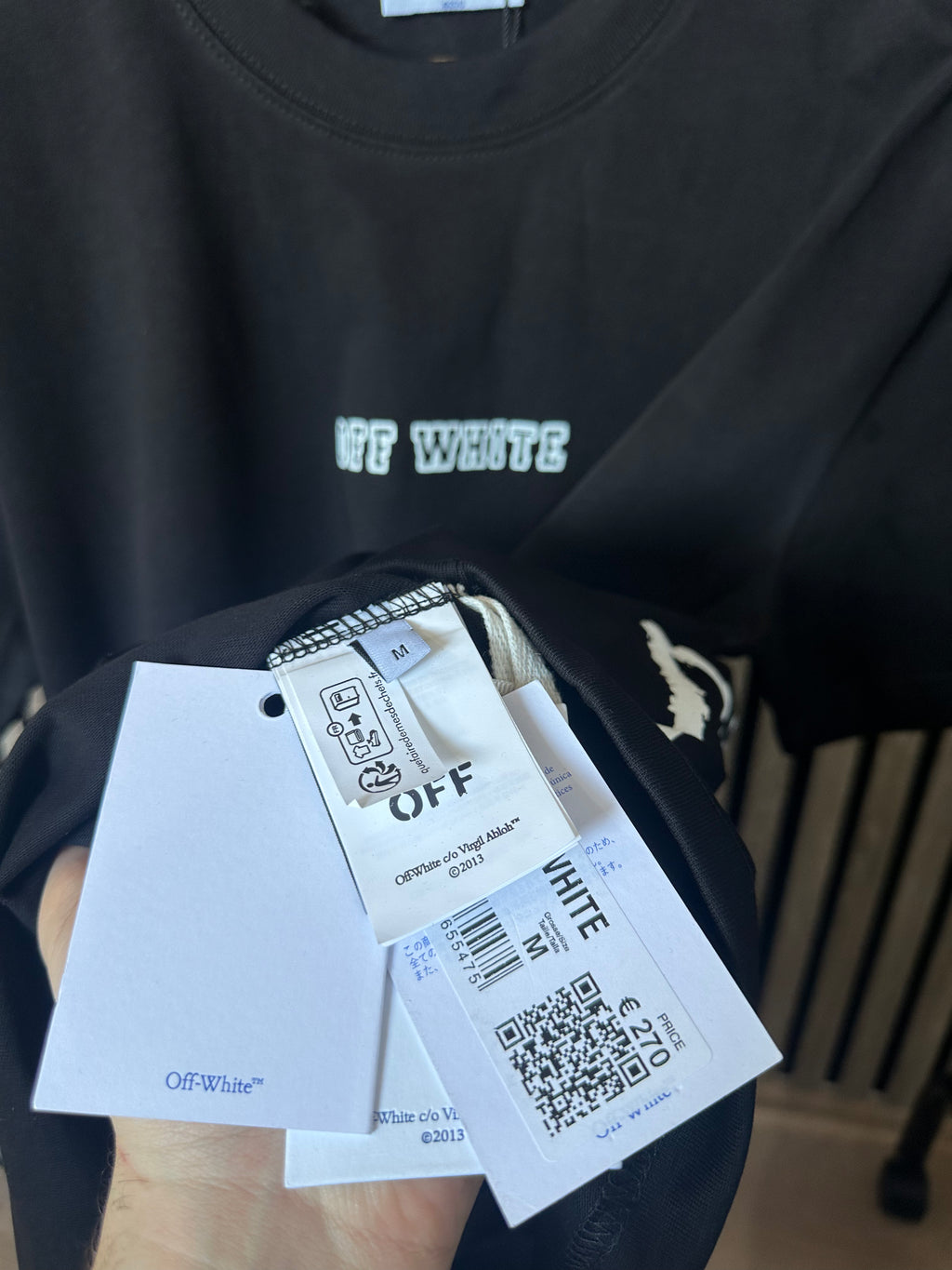 OFF-WHITE Super Mario Crna Majica