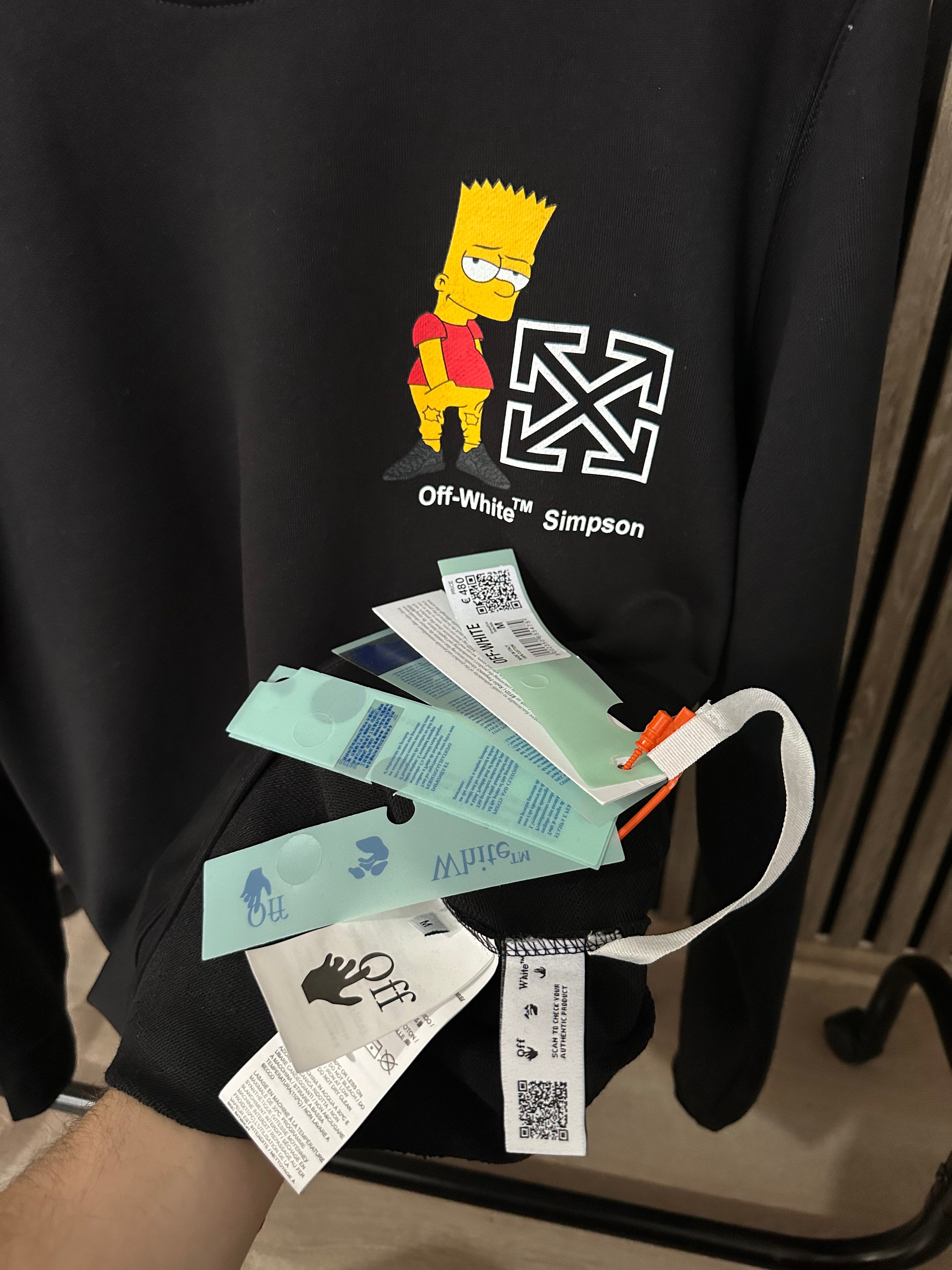 OFF-WHITE Simpsons Crni Duks