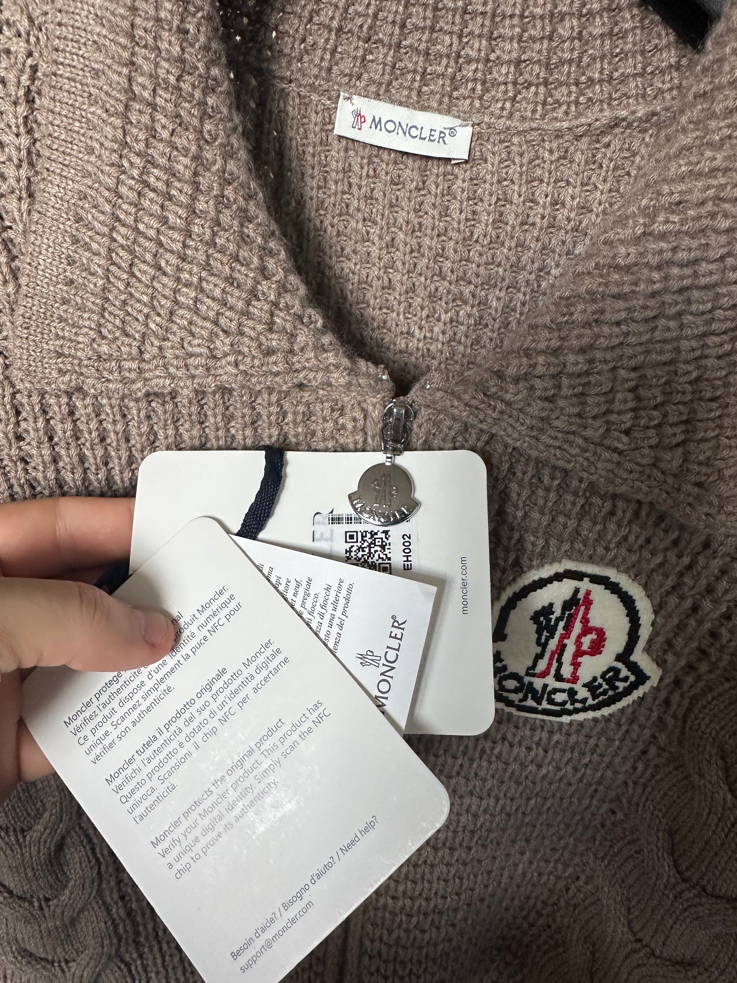 Moncler Bež Zip Džemper