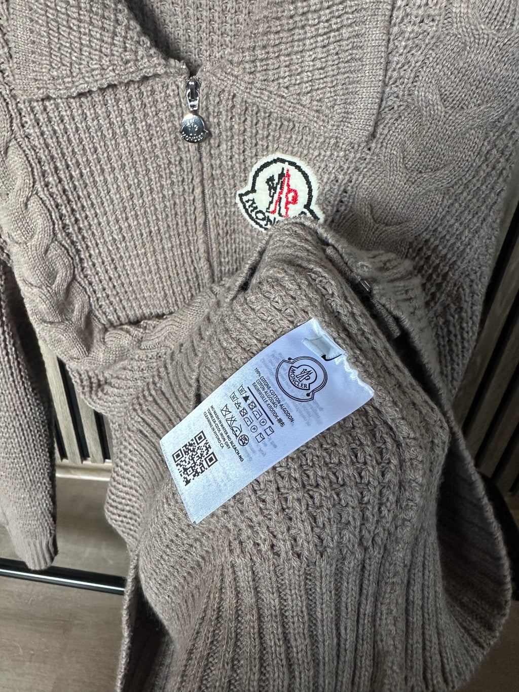 Moncler Bež Zip Džemper