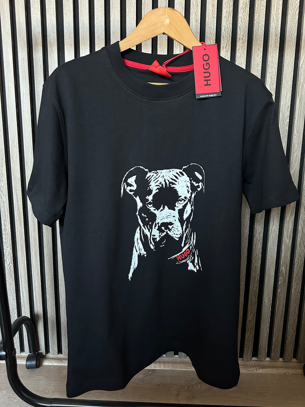 HUGO Pit bull Crna Majica